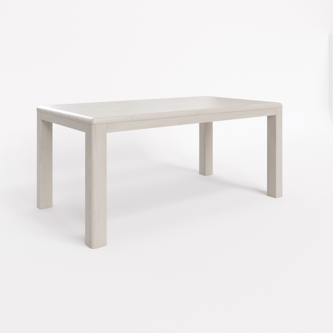 Stůl s lubem 90x140 oblé rohy dub